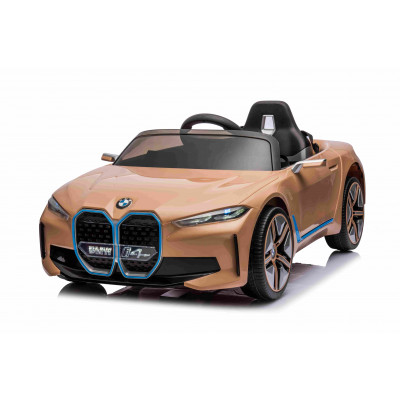Elektrická autíčko BMW I4 - zlaté